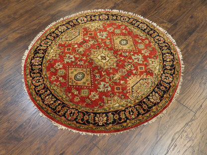 Tribal Fine Sherapi 4'0"x4'0" Hand-knotted Rug -w480
