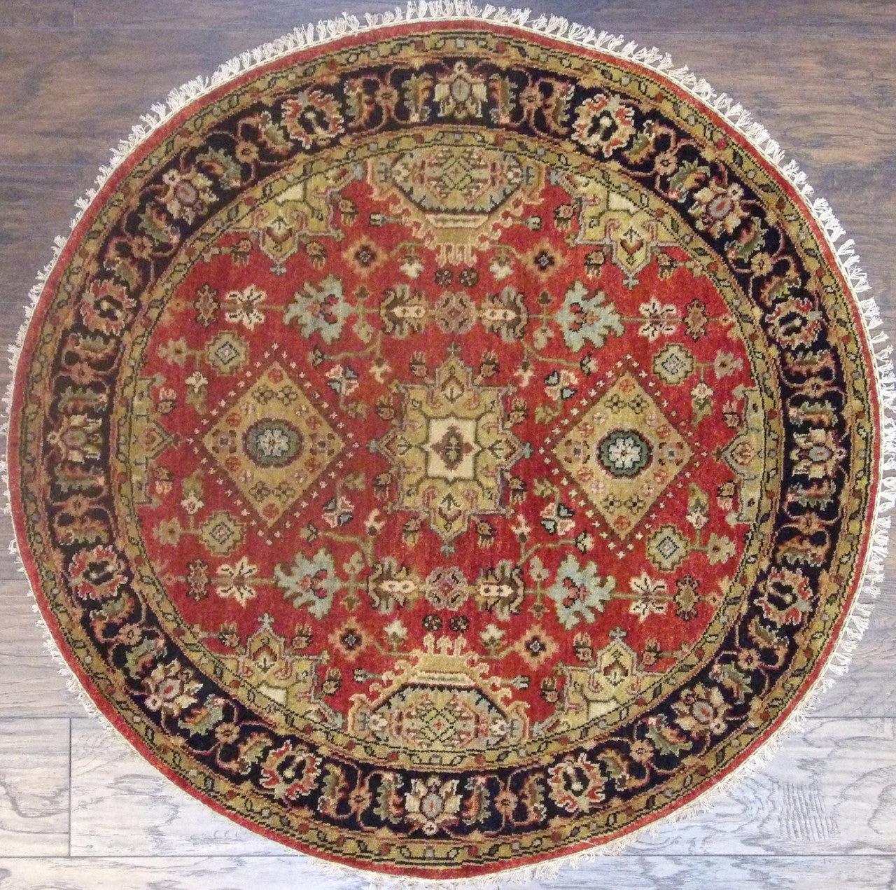 Tribal Fine Sherapi 4'0"x4'0" Hand-knotted Rug -w480