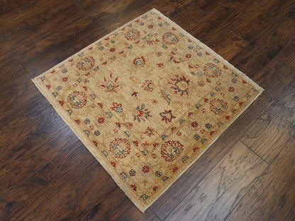 Oushak Chobie 3 x 3 Hand knotted Rug - w491