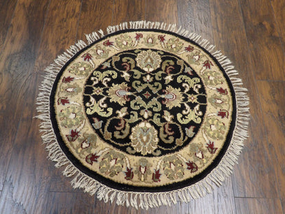 Persian Kashan 3'0"x3'0" Hand-knotted Rug -w492