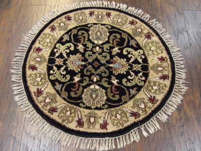Persian Kashan 3'0"x3'0" Hand-knotted Rug -w492