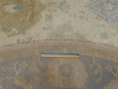 Turk Oushak Natural-dye 10'0"x10'0" Hand-knotted Rug -w496