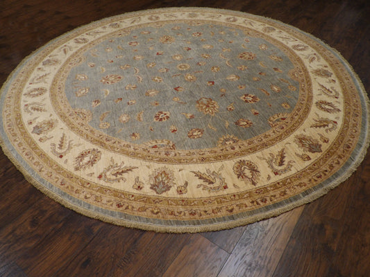 Oushak Chobie Natural-dye 10'0"x10'0" Hand-knotted Rug -w498