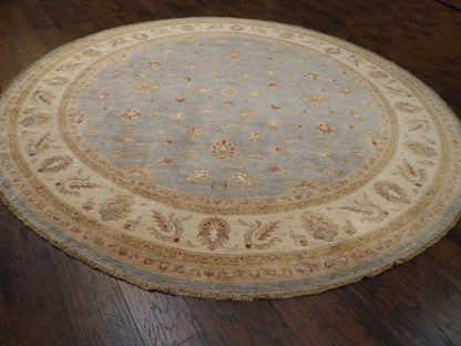 Oushak Chobie Natural-dye 10'0"x10'0" Hand-knotted Rug -w498