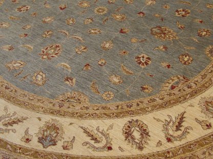 Oushak Chobie Natural-dye 10'0"x10'0" Hand-knotted Rug -w498