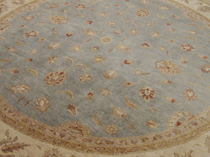 Oushak Chobie Natural-dye 10'0"x10'0" Hand-knotted Rug -w498