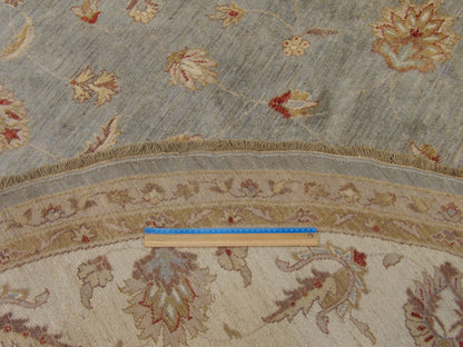 Oushak Chobie Natural-dye 10'0"x10'0" Hand-knotted Rug -w498