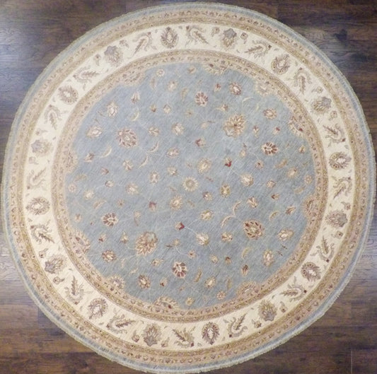 Oushak Chobie Natural-dye 10'0"x10'0" Hand-knotted Rug -w498