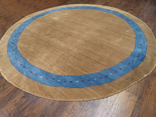 Modern Persian Gabbeh 10'0"x10'0" Hand-knotted Rug -w500