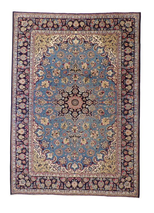 Traditional Tabriz Wool Hand knotted Rug 9x12 - w5033