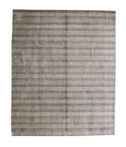 Modern Grass Design Wool Hand loom Rug 8x10 -w5048
