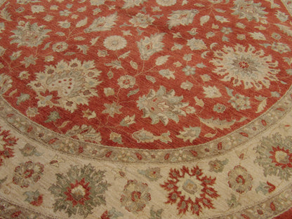 Oushak Chobie Natural-dye 9'0"x9'0" Hand-knotted Rug -w505