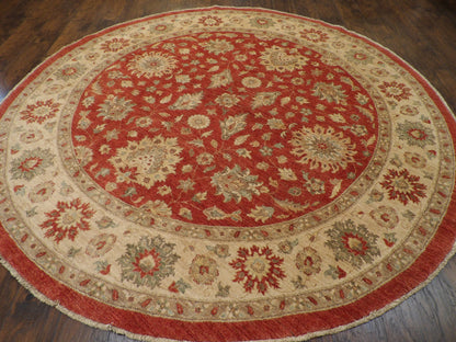 Oushak Chobie Natural-dye 9'0"x9'0" Hand-knotted Rug -w505