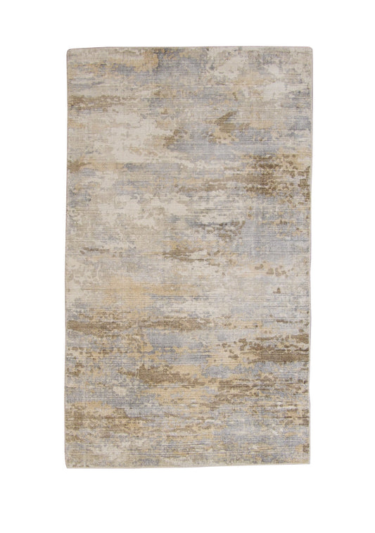 Transitional Abstract Broken Design Wool Hand Knotted Rug 3x5 - w5054