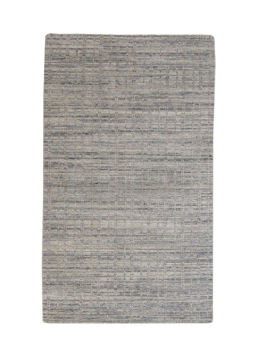 Transitional Grass Design Wool Hand Knotted Rug 3x5 - w5056