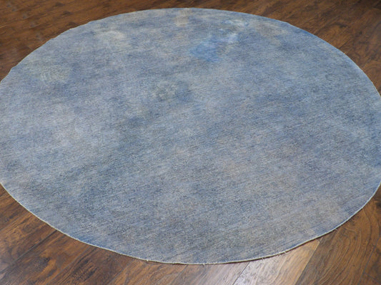 Overdye Chobie Natural-dye 9'0"x9'0" Hand-knotted Rug -w506