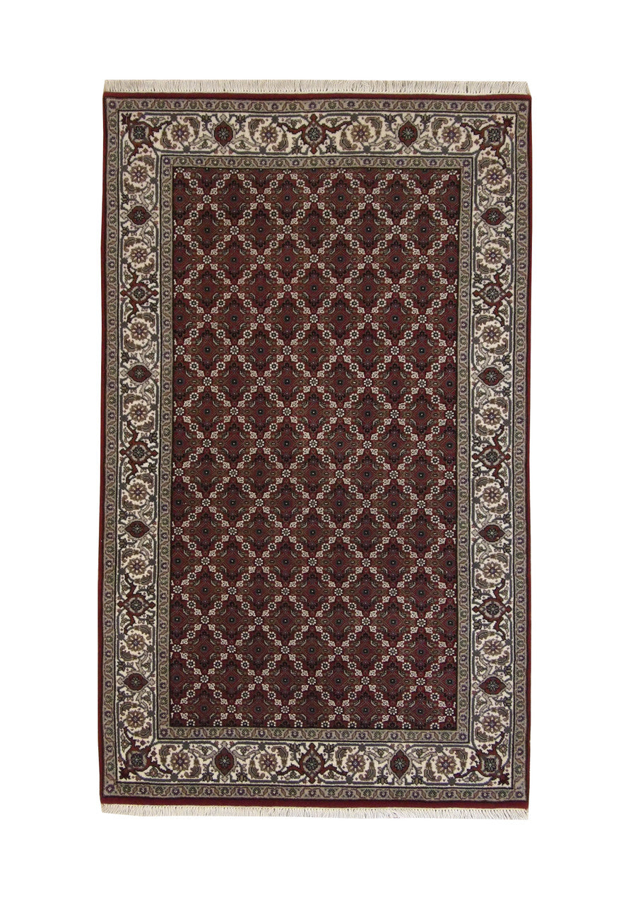 Traditional Fine Mir Wool Hand Knotted Rug 3x5 - w5086