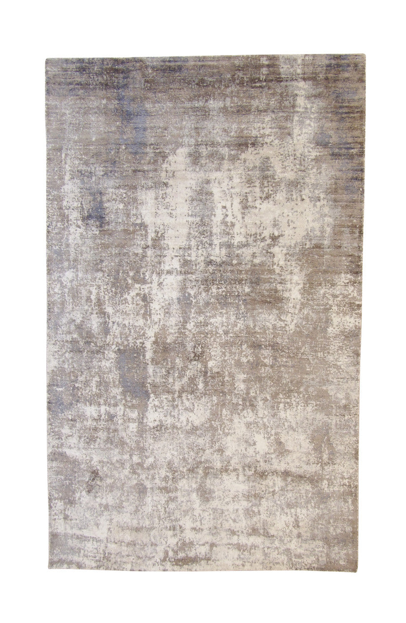 Modern Abstract Design Viscose Hand Loom Rug 5.0X8.0 - w5141