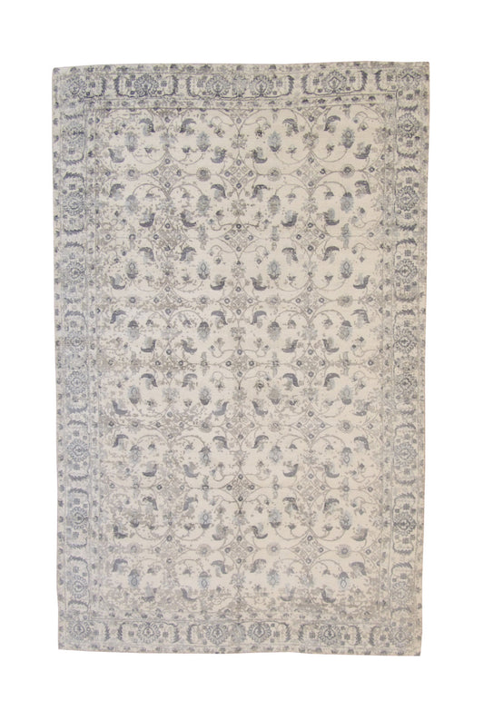 Modern Abstract Design Viscose Hand Loom Rug 5.0X8.0 - w5145