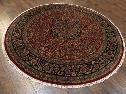 Fine Persian Tabriz 8'0"x8'0" Hand-knotted Rug -w515