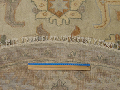Turk Oushak Natural-dye 8'0"x8'0" Hand-knotted Rug -w516