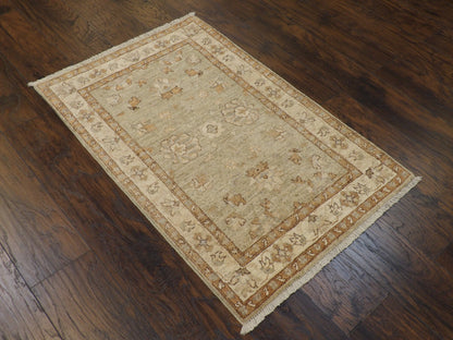 Oushak Chobie Natural-dye 2x4 Hand-knotted Rug -w525