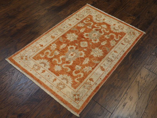 Oushak Chobie Natural-dye 2'0"x4'0" Hand-knotted Rug -w526