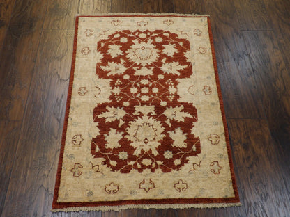 Oushak Chobie Natural-dye 2'0"x4'0" Hand-knotted Rug -w528