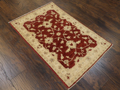 Oushak Chobie Natural-dye 2'0"x4'0" Hand-knotted Rug -w539
