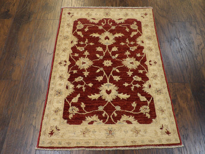 Oushak Chobie Natural-dye 2'0"x4'0" Hand-knotted Rug -w539