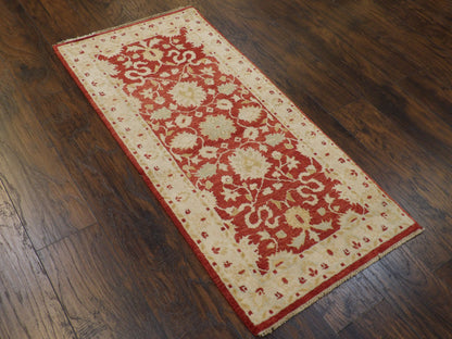 Agra Ziegler Hand-knotted Wool Rug 2'3" x 4'7" - w543
