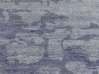 Modern Silky Abstract 2'6"x10'0" Hand-knotted Rug -w577