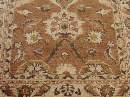 Oushak Chobie Natural-dye 2'6"x10'0" Hand-knotted Rug -w579