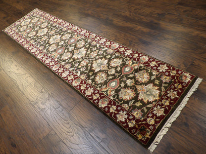 Jaipur S/W Kashan 2'6"x10'0" Hand-knotted Rug -w581
