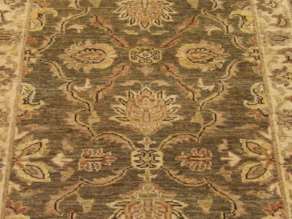 Oushak Chobie Natural-dye 2'6"x10'0" Hand-knotted Rug -w584