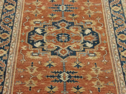 Fine Persian Sherapi 2'6"x10'0" Hand-knotted Rug -w590