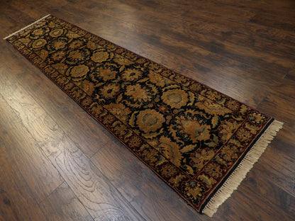 Jaipur Kashan 2'6"x10'0" Hand-knotted Rug - w596
