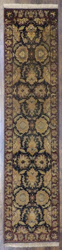 Jaipur Kashan 2'6"x10'0" Hand-knotted Rug - w596