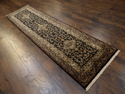 Fine Persian Tabriz 2'6"x10'0" Hand-knotted Rug -w597