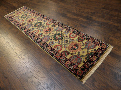 Turkish Weave Antique Wash 2'6"x10'0" Hand-knotted Rug -w600