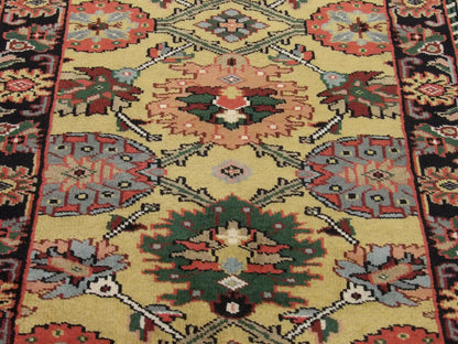 Turkish Weave Antique Wash 2'6"x10'0" Hand-knotted Rug -w600