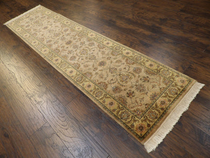 Fine Persian Kashan Tie Dye 2'6"x10'0" Hand-knotted Rug -w601