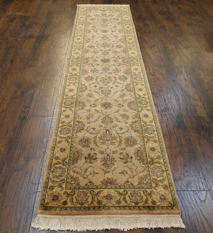 Fine Persian Kashan Tie Dye 2'6"x10'0" Hand-knotted Rug -w601