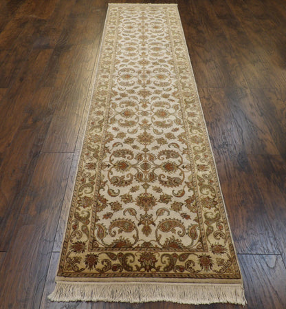 Fine Persian Kashan Tie Dye 2'6"x10'0" Hand-knotted Rug -w604