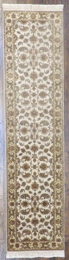 Fine Persian Kashan Tie Dye 2'6"x10'0" Hand-knotted Rug -w604
