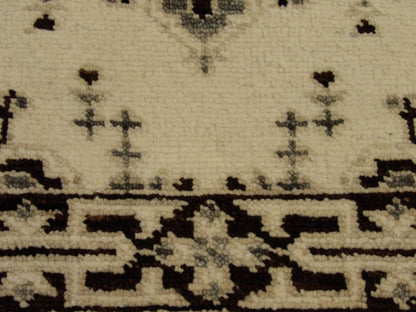 Tribal Sherapi White Wash 2'6"x10'0" Hand-knotted Rug -w608