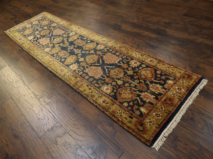 Jaipur Kashan Antique Wash 2'6"x10'0" Hand-knotted Rug -w611