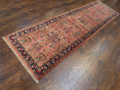 Fine Persian Farahan 2'6"x10'0" Hand-knotted Rug -w614