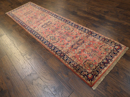 Fine Persian Farahan 2'6"x10'0" Hand-knotted Rug -w614