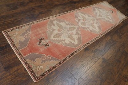 Vintage Antique Anatolian 2' 6" x 10' Hand-knotted Rug - w615